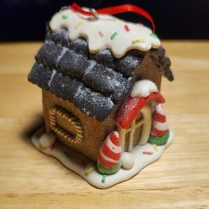 Festive Gingerbread House Ornament